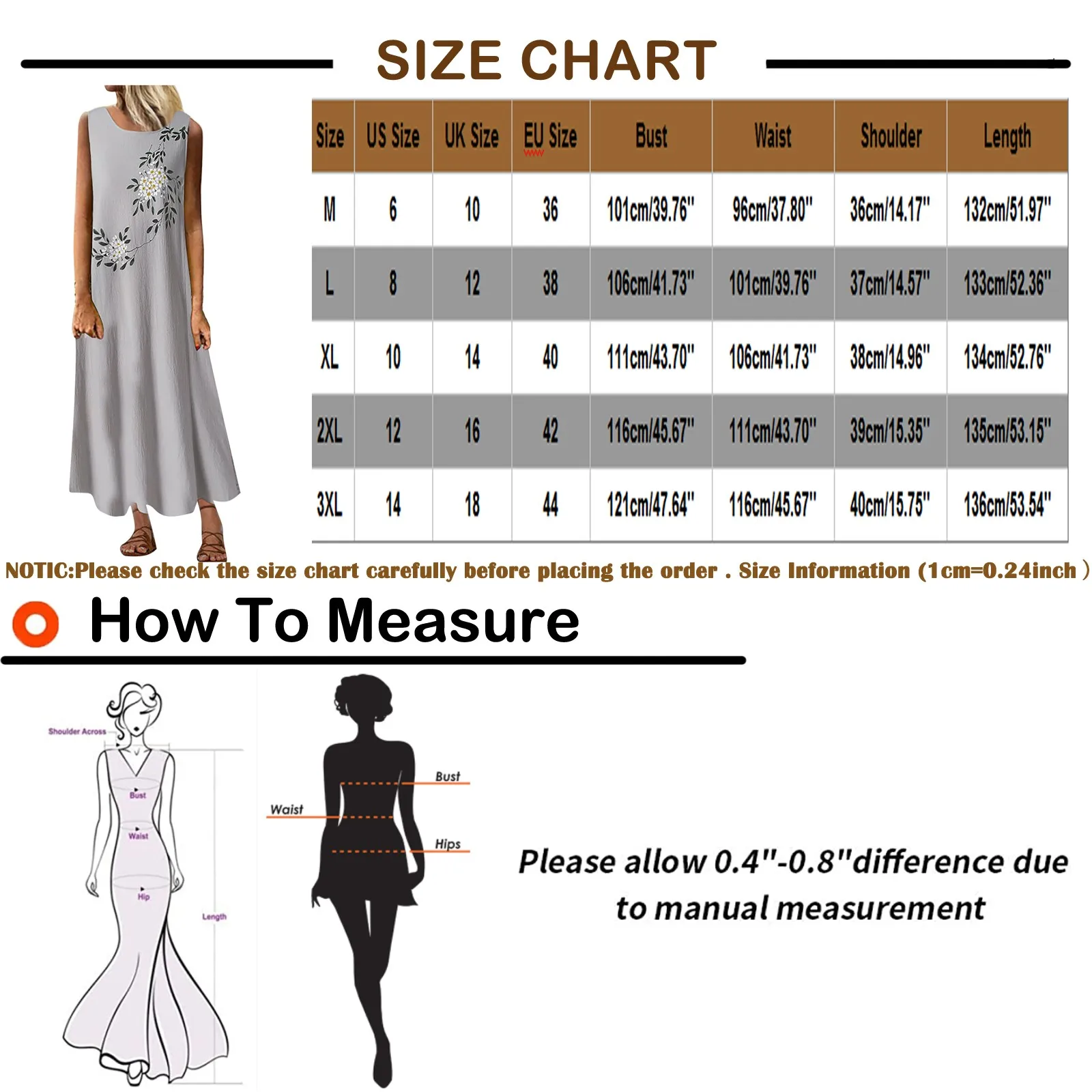 

Women Maxi Dress Loose Sleeveless Dresses Casual Literary Temperament Print Round Neck Vintage Boho Long Dress