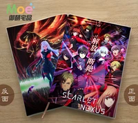 anime scarlet nexus figure student writing paper notebook delicate eye protection notepad diary memo gift