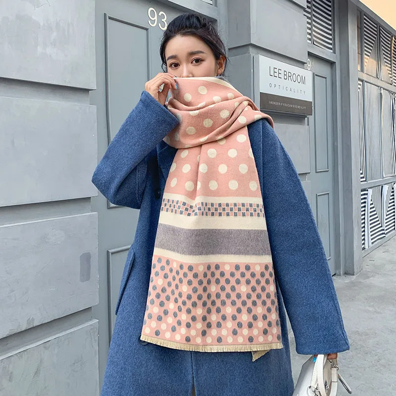 2019 зимняя шаль в клетку женские кашемировые шарфы высококачественный