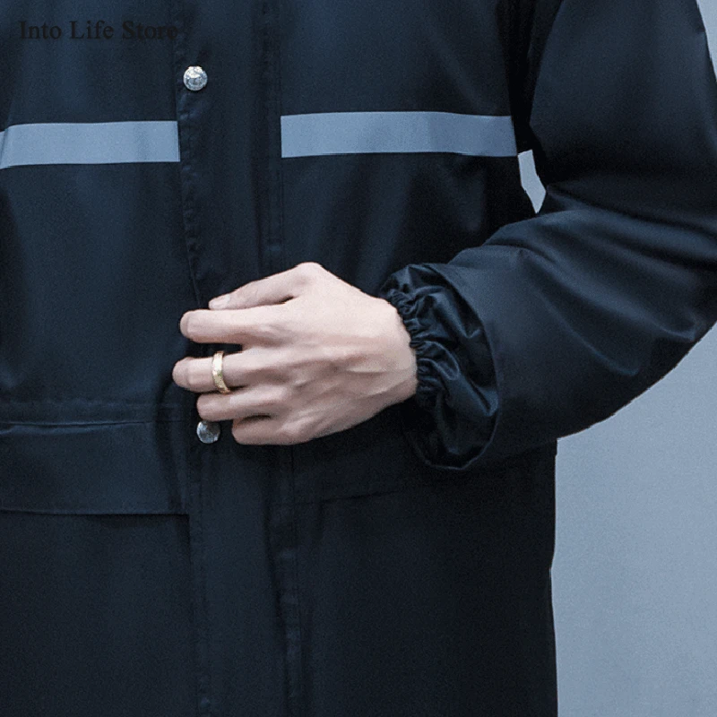 

Outdoor Long Raincoat Women Rain Coat Jacket for Men Black Motorcycle Waterproof Rain Poncho Trench Male Camping Gift Ideas