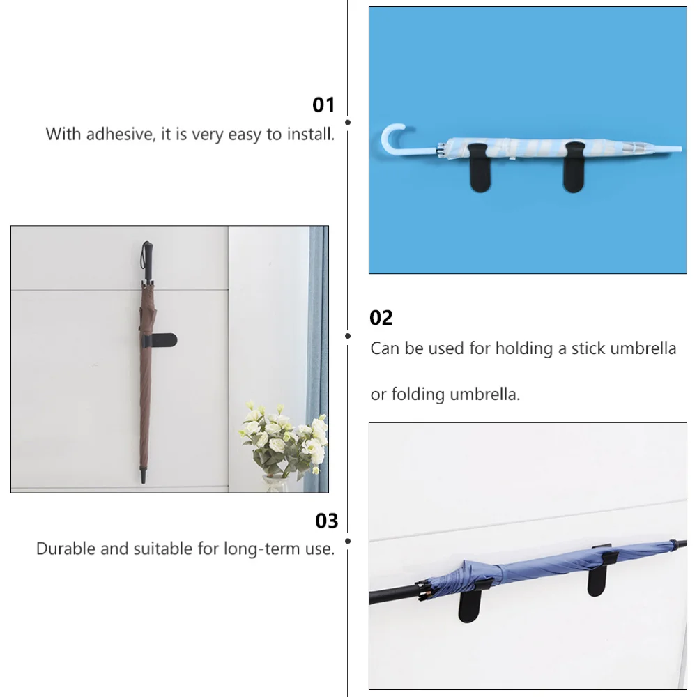 3 шт. самоклеющийся автомобильный Зонт фиксированный крюк крепеж зажим