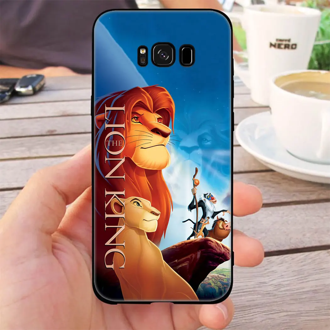 Мягкий силиконовый чехол с мультяшным изображением короля льва и Симбы для Samsung