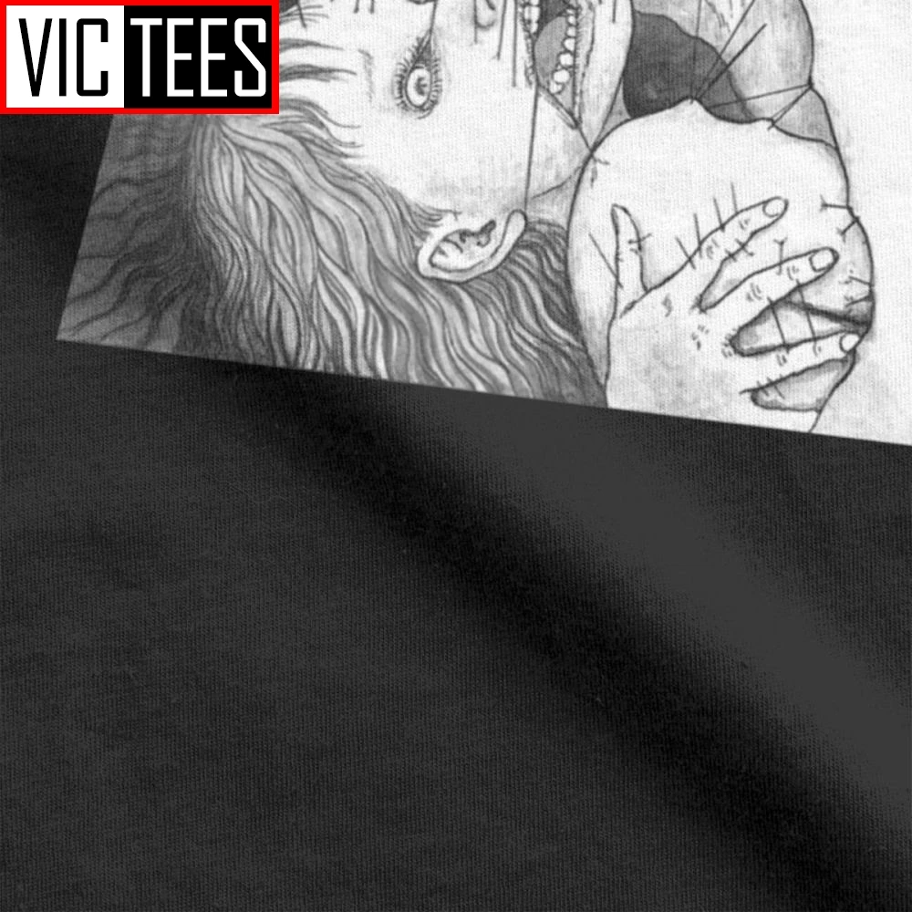 Junji Ito Мужская футболка с короткими рукавами мангой и странным японским