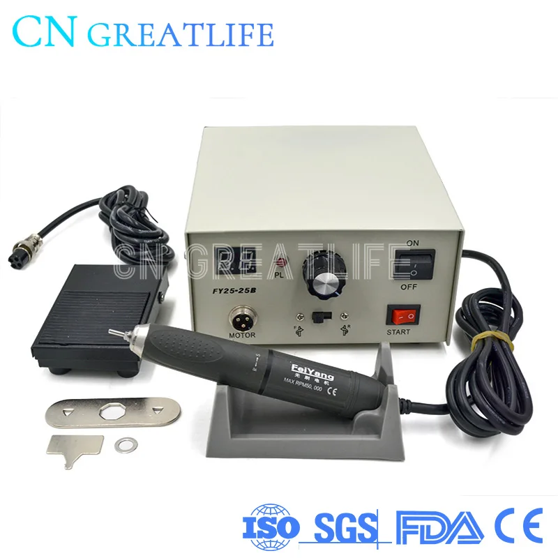 

Dental Lab Equipment 50000 Rpm Brushless Dental Lab Micromotor Dental Micromotor Strong with Brushless Handpiece