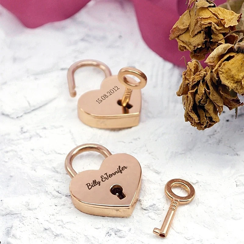 

Personalized Engraved Wedding Lock Travel Bridge Padlock Couples Gifts Anniversary Gift Engraved Lock Valentines Day Gifts