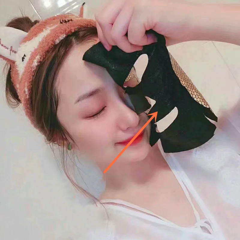 24k Золотая маска для лица Карнозин сотовая лист с эссенцией осветляет