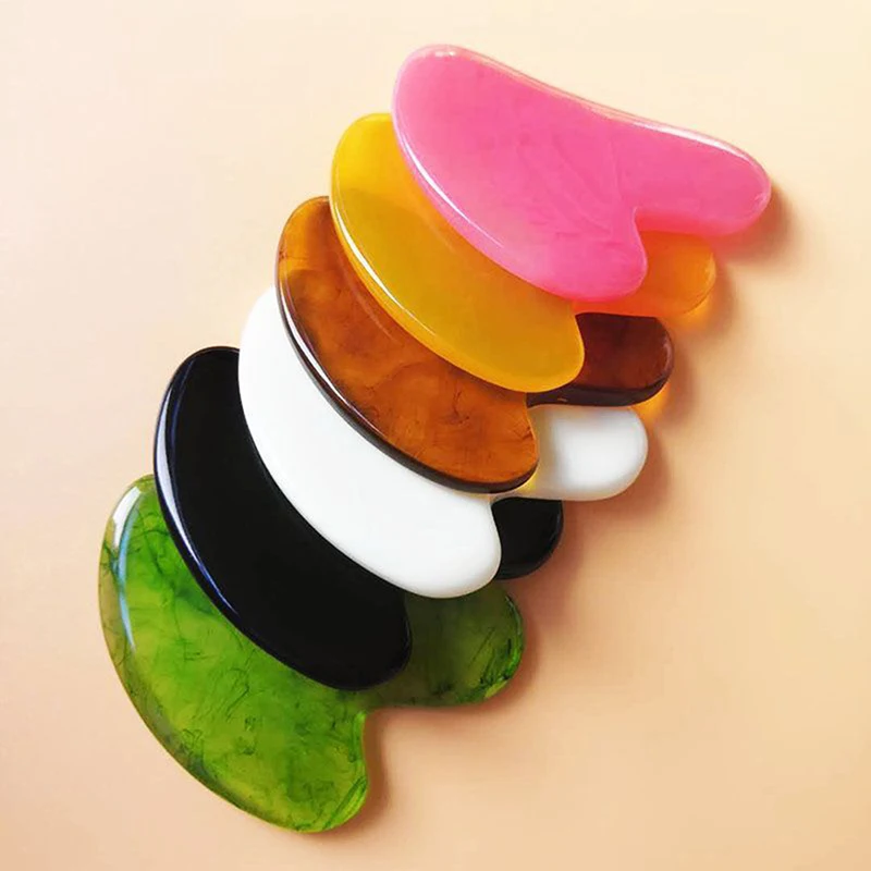 

Natural Jade Guasha Scrapping Plate Massager Face Meridian Plate Tools New