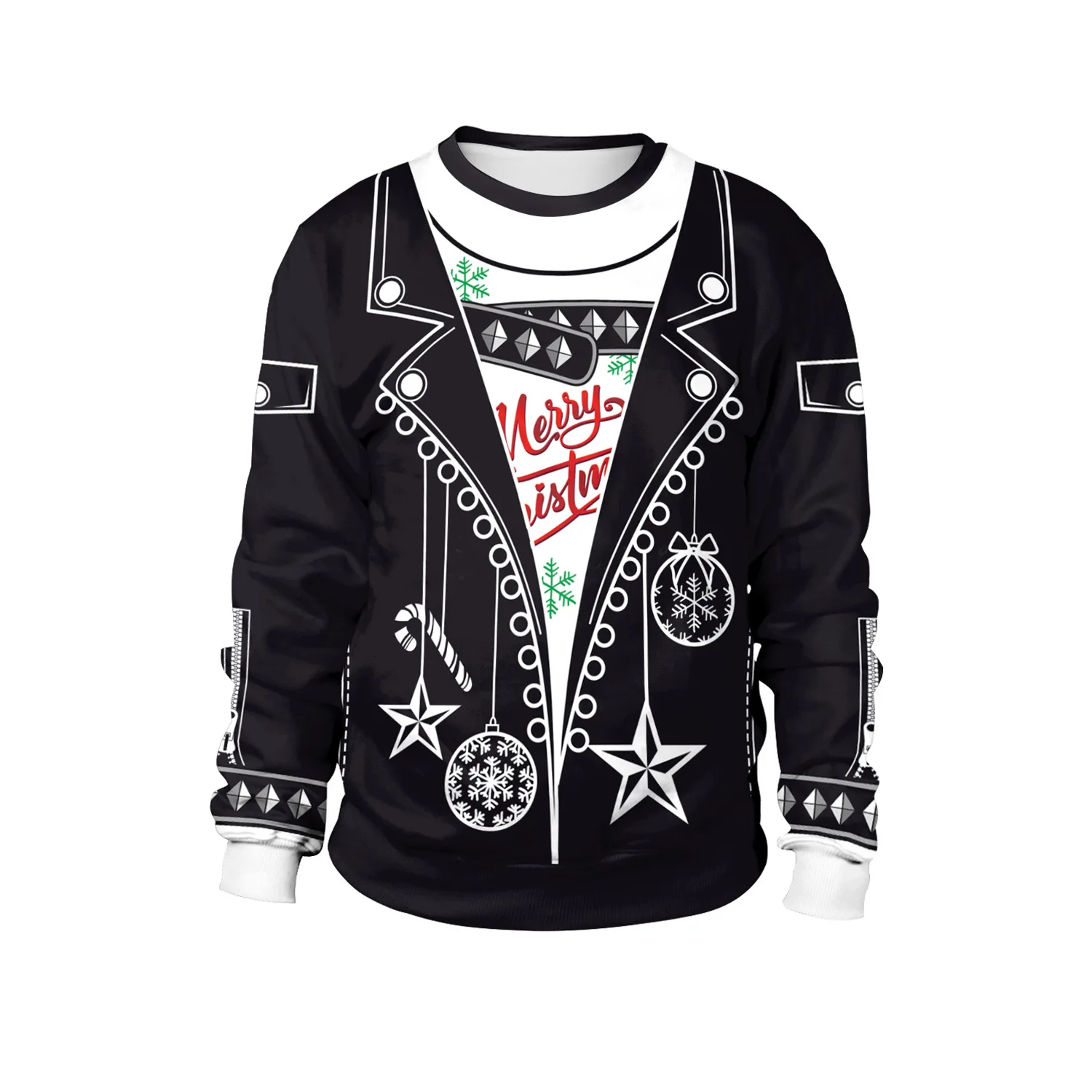 Size O New listing Christmas Sweaters Stylish Unisex Men Women Santa Claus Ugly Christmas Sweater Novelty Sexy RED Retro Sweater - Цвет: Size O