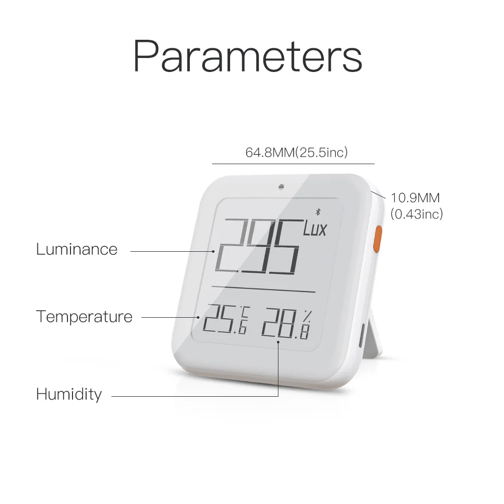 Датчик влажности и температуры MoesHouse Smart ZigBee Bluetooth-датчик яркости умное