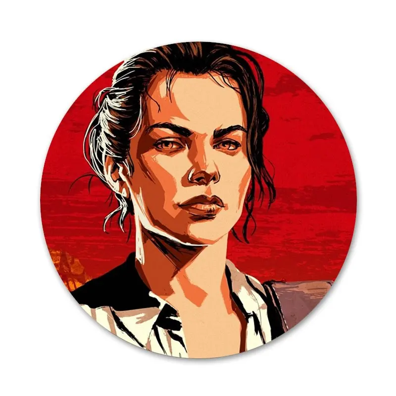 Значки для видеоигр красный мертвой выкуп значки металлические украшения одежды