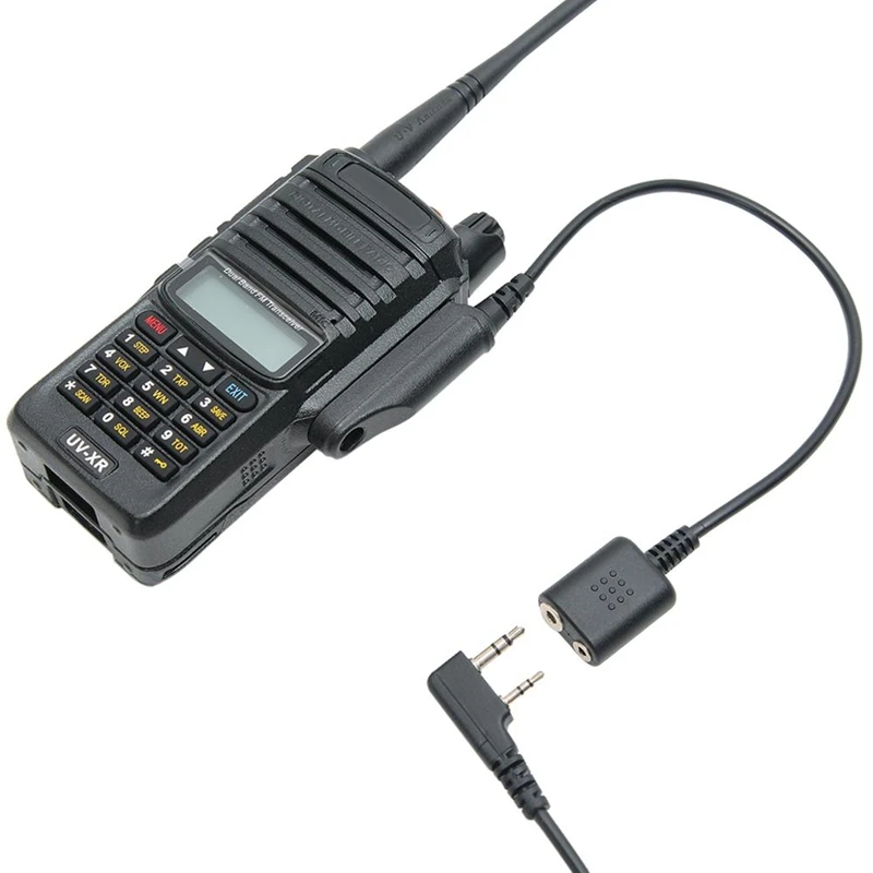 

Audio Cable Adapter for Baofeng UV-XR UV-9R Plus UV-5R BF-888S UV-82 UV-S9 Walkie Talkie Headset Speaker Mic