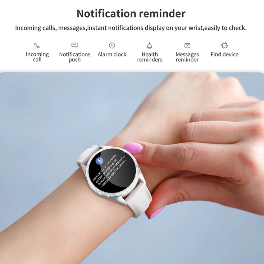 KW20 Women Smart Watch Fashion Lovely Bracelet Heart Rate Monitor Sleep Monitoring Smartwatch for IOS Android PK H8 S3 KW10 Band |