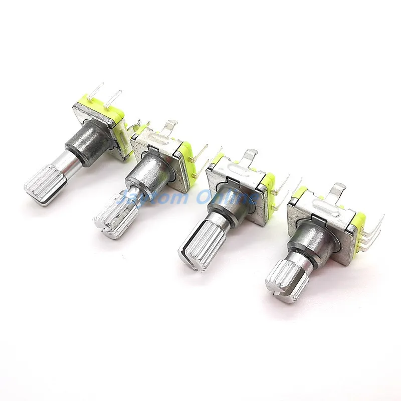 1pc EC11 Rotary Encoder Code Switch 30 Position With Push Button 5pin Handle Length 12.5/15/17/19mm | Обустройство дома