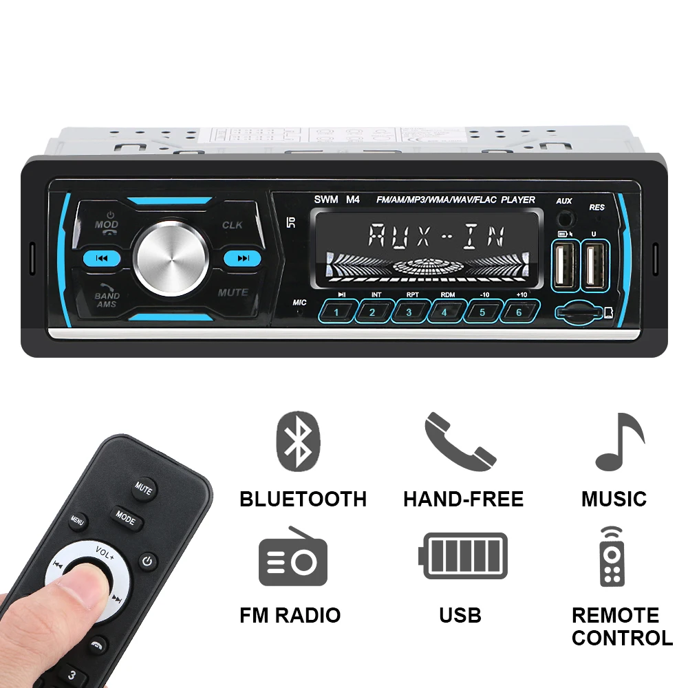 

Car Radio Autoradio MP3 Player Audio FM DAB Media Bluetooth USB Quick Charger Wireless Digital Display Stereo Auto Accessories
