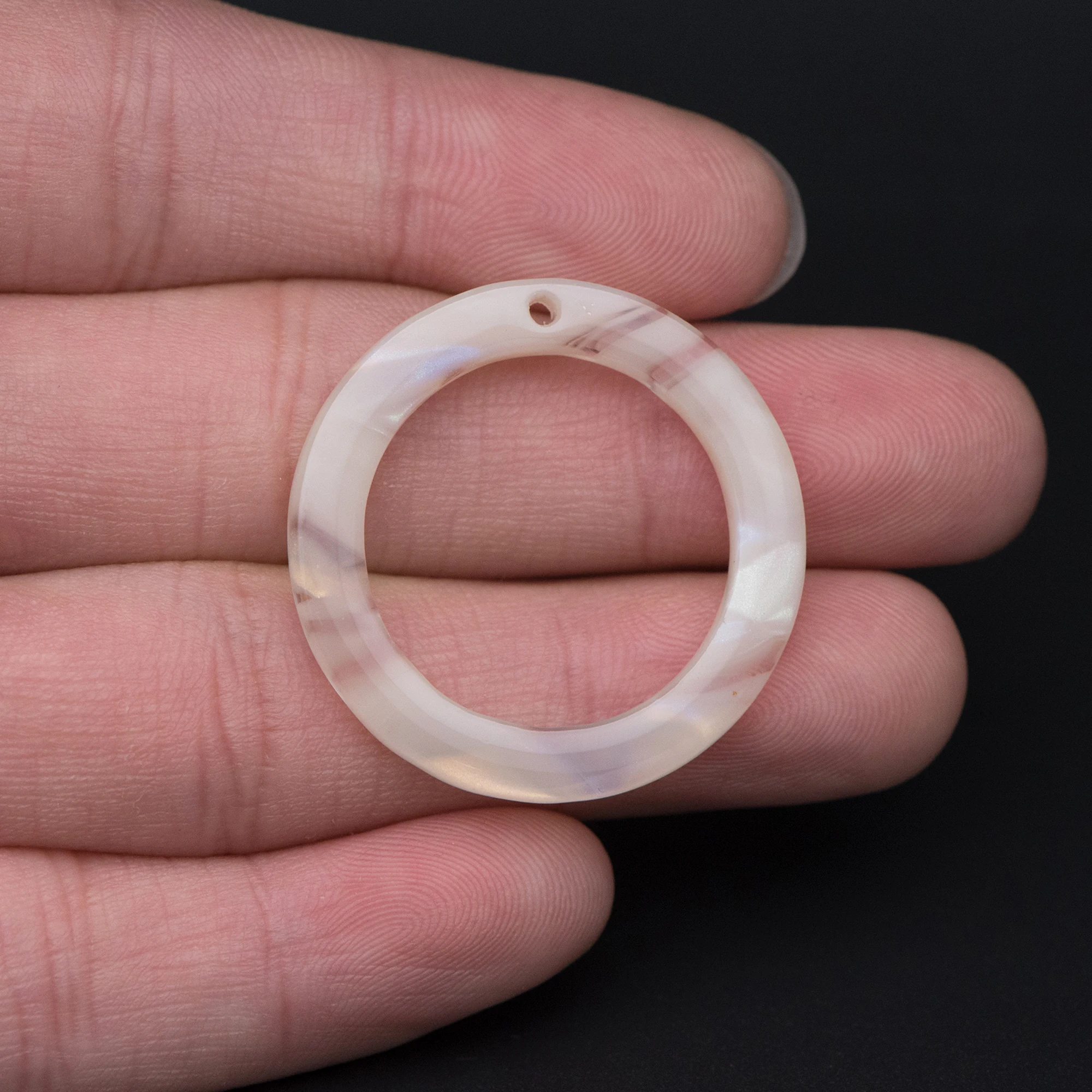 20 шт черепаховая оболочка ацетатные круглые подвески акриловые петли Подвески 30