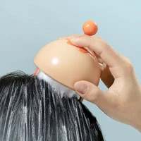 silicone shampoo brush scalp head body massage comb hair washing comb shower brush bath spa mini massage brush