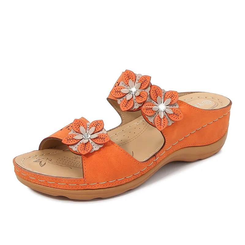 

New Women Wedges Sandals Casual Open-Toe Sandals Summer Soft Sandals Fish Mouth Platform Plus Size Outdoor Slippers Women Shoes