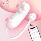 Вибратор DUOAI в виде кошачьего когтя для женщин, Массажер точки G, Стимулятор клитора, женская мастурбация, прыгающие яйца, Вагина, вибрация для секса