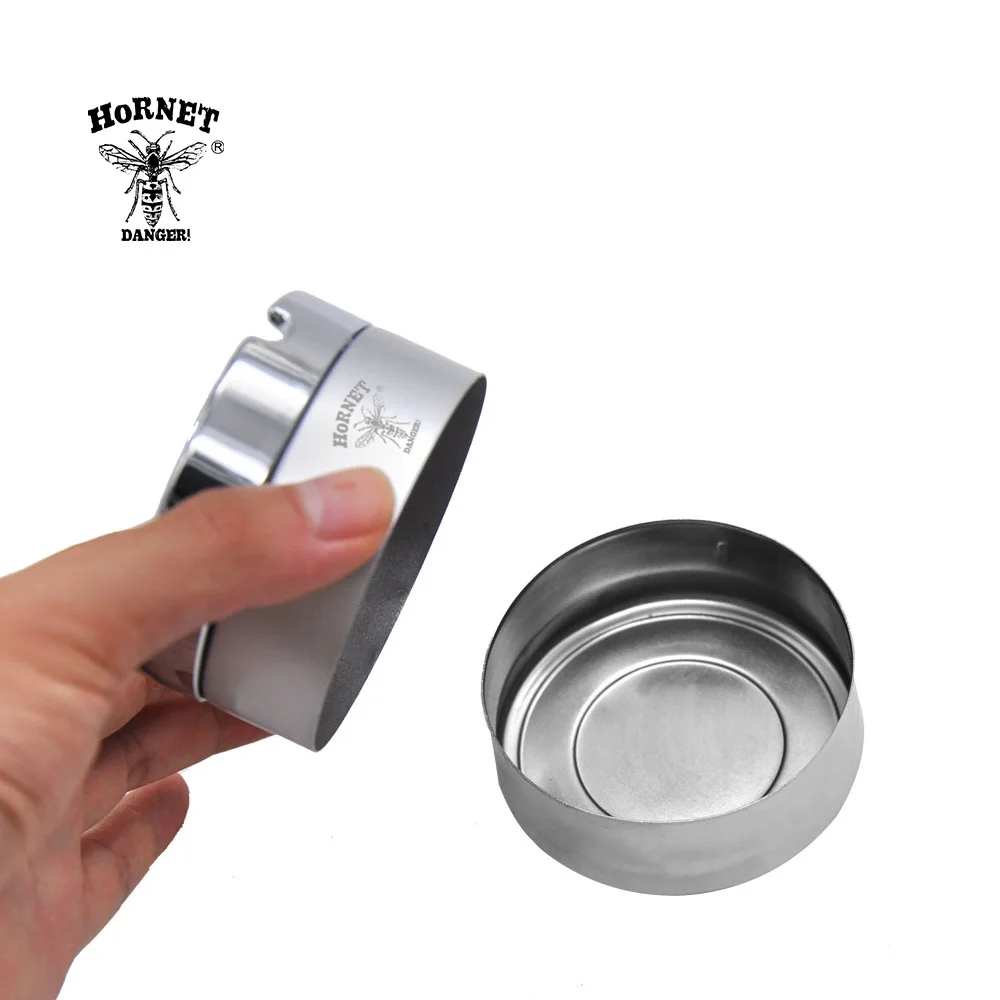 HORNET Высококачественная пепельница из нержавеющей стали с поворотной крышкой для