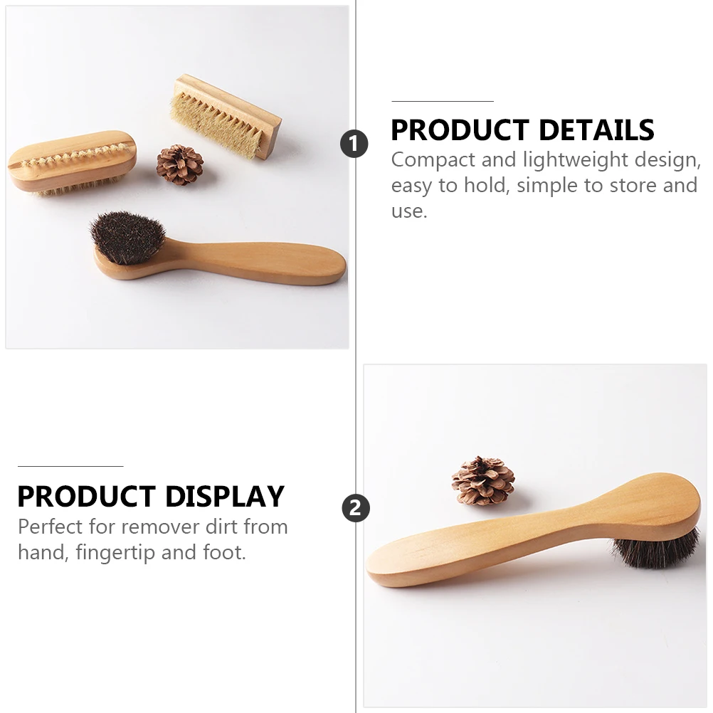 

4pcs Practical Prime Durable Hand Cleaning Brushes Nail Brushes for Home Bathroom Salon