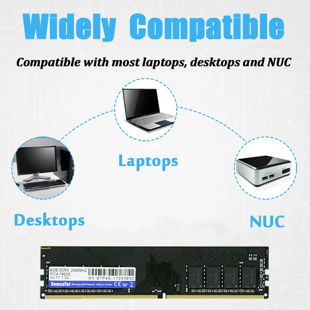 SemsoTai оперативная память ddr 4 8 Гб 2666 МГц CL = 19 PC4 21300 1 2 В напряжение 288pin Dimm