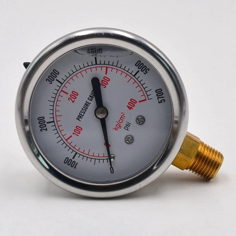 Автомобильный манометр 1/4 NPT для нефти инструмент монитор 0-5700 PSI | Автомобили и