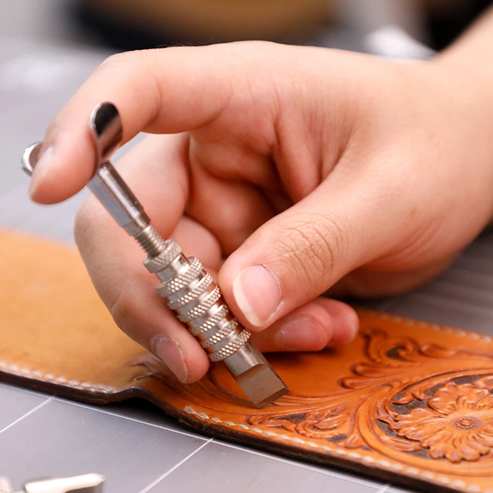 

Newest Adjustable Leathercraft Deluxe Leather Carving Swivel Knife Blade Cutter Head Tool Set Handmade Leathercraft Tool