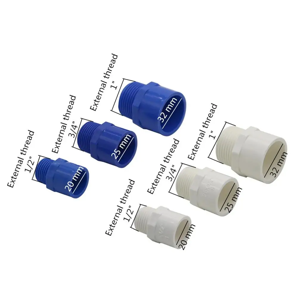 ПВХ трубы для ремонта адаптер BSP 1/2 &quot3/4" 1 "мужской/женский нить внутренний