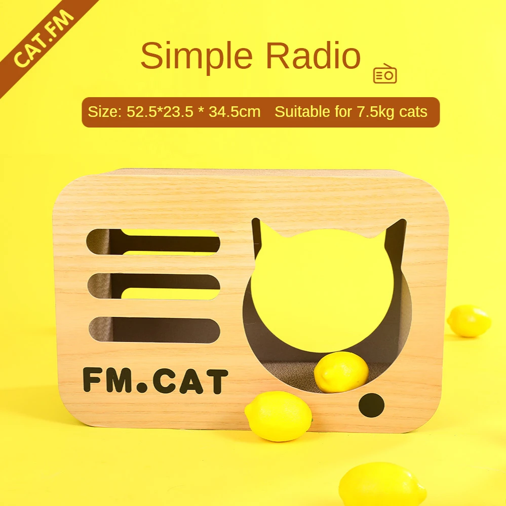 

Radio/TV Cat Scratch Board Cats Beds And Houses Cat's House Cat Scratcher Scraper House For Cats Nail Scratcher Pet Toys Cat Bed