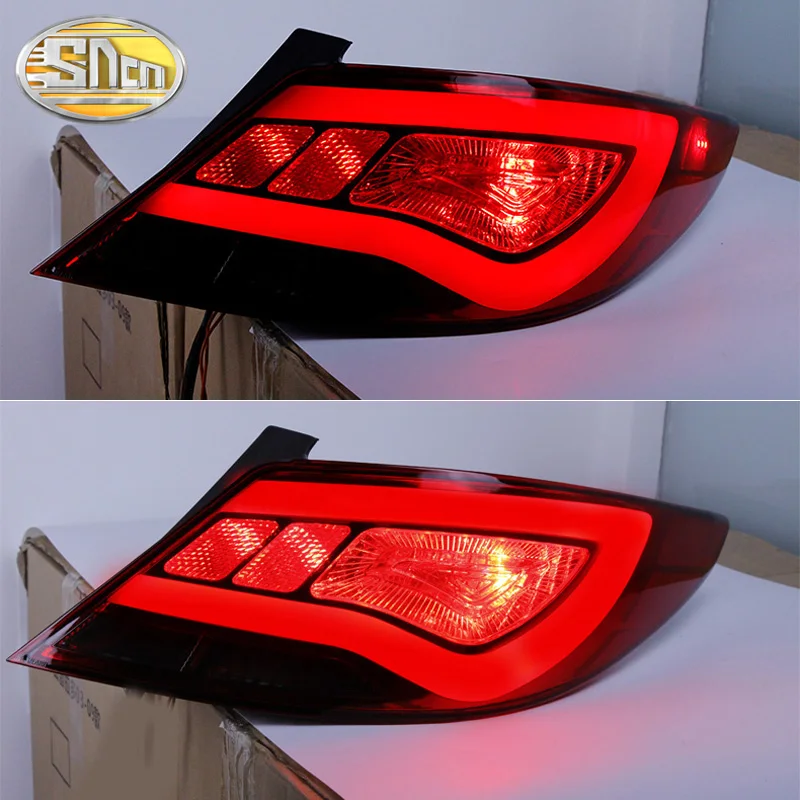 Автомобильный светодиодный задний фонарь для hyundai Accent Solaris 2012 2013 задний противотуманный фонарь+ стоп-сигнал+ Задний сигнал поворота