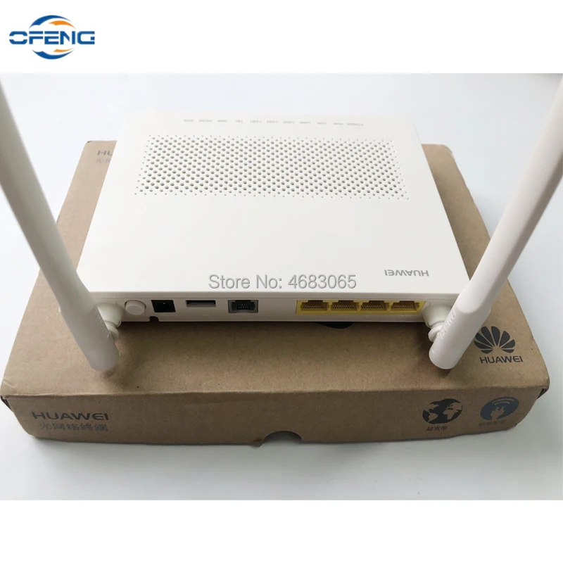 

7 шт. Бесплатная доставка, EG8141A5 GPON ONU ONT FTTH HGU Wi-Fi роутер модем 5dBi, английское программное обеспечение 1GE + 3FE + 1TEL + USB + Wifi