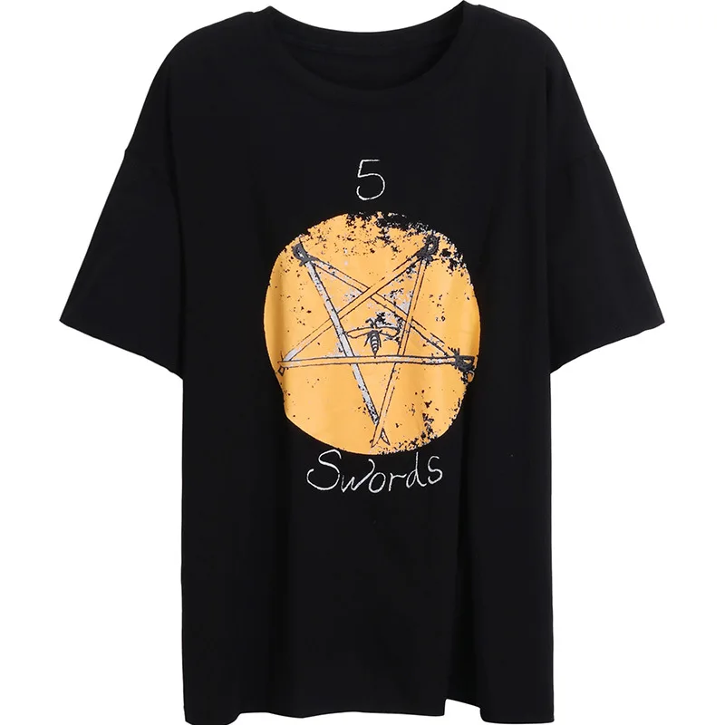 

Loose T-shirt Ladies Red Korean Version ins Trend of Women's Clothing 100% Cotton Half Sleeve Half sleeve Women's Clothes
