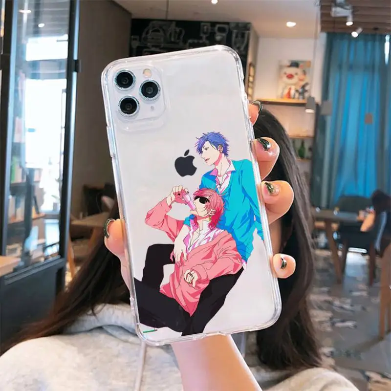 

Yarichin bitch Club Anime Phone Case Transparent soft For iphone 5 5s 5c se 6 6s 7 8 11 12 plus mini x xs xr pro max