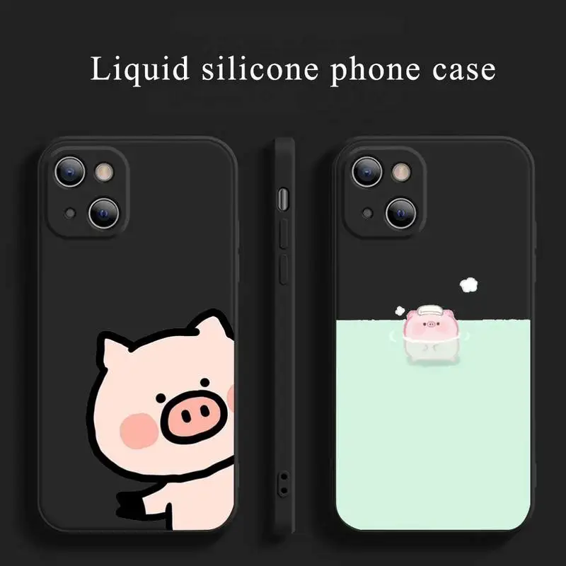 

Pet pig Phone Case for iPhone 13 12 11 mini pro XS MAX 8 7 6 6S Plus X SE 2020 XR