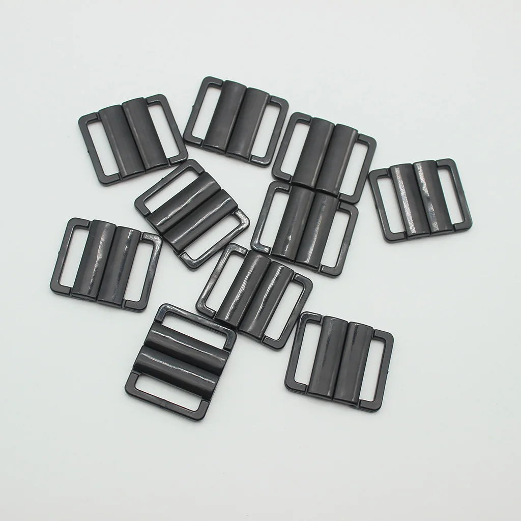 10 комплектов Черных Пластиковых застежек для бюстгальтера застежки нижнего