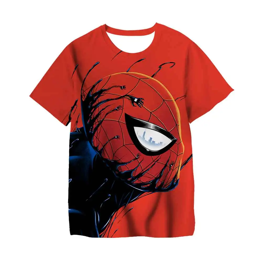 

Fashion Spidermαns T Shirt Kids Boys Clothes Summer Short Sleeve Boy Tops Tees Children Clothing Kid Girl Tshirts 3 To 14 Years