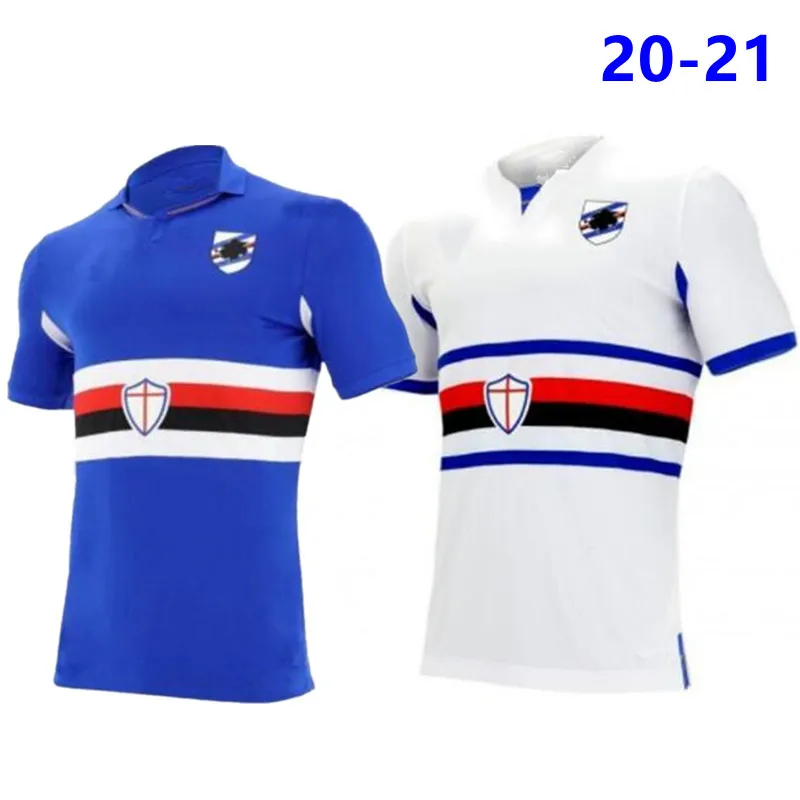 

20 21 Sampdoriaes football shirt men's home three-thirds away Sampdoriaes T-shirt