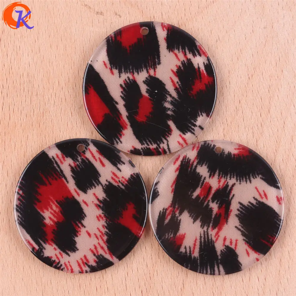 

Cordial Design 32MM 50Pcs Jewelry Accessories/Earrings Making/Leopard Print Effect/Acetic Acid/DIY/Hand Made/Earring Findings