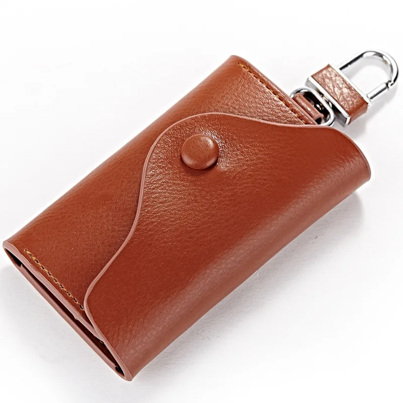 

20PCS/LOT Genuine Leather Small Key Wallet Male Key Bag Key Case With Card Slot