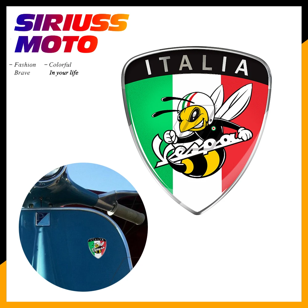 

3D Motorcycle Italy Sticker Case for PIAGGIO Vespa GTS SPRINT PRIMAVERA LXV LX S GTV 125 250 300 Touring Ie Super Sport