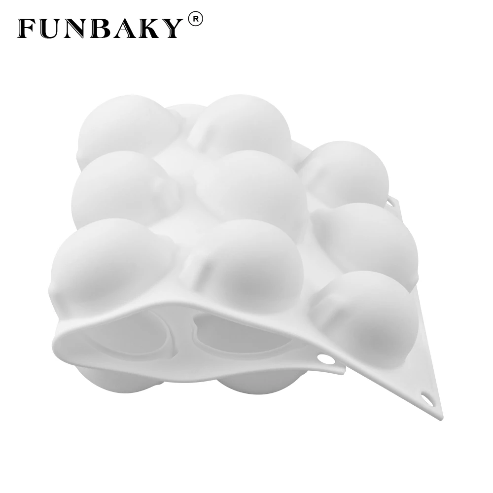 FUNBAKY 15 Cavity Lemon Silicone Mold For Cake Baking Decorating Tools Fruits Jelly Pudding Moulds Forms | Дом и сад