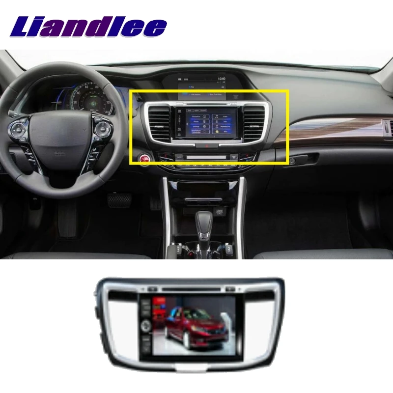 Для Honda Accord 2013 ~ 2018 LiisLee Автомобильный мультимедийный ТВ DVD GPS аудио Hi-Fi радио