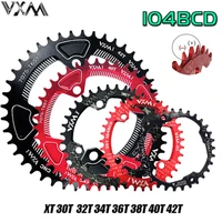 104bcd mtb mountain bike chain wheel positive negative gear chainring bicycle round and oval chainring 30t 42t