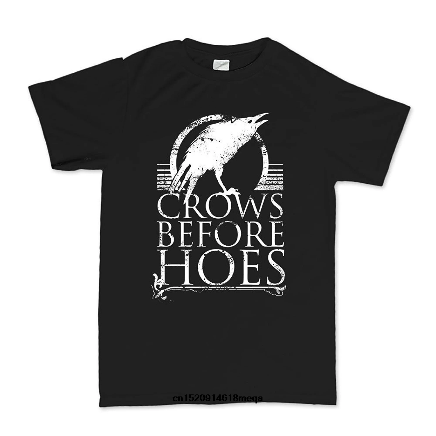 Футболка с рисунком Ворон до Hoes Nights Watch Джон Сноу летняя футболка из хлопка модные