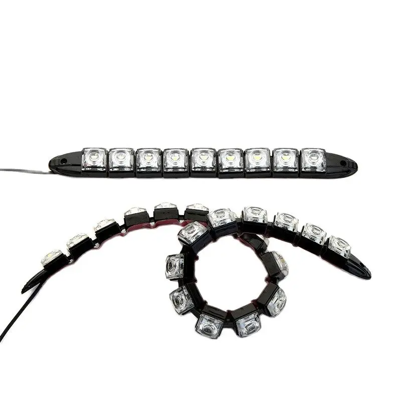 Универсальные отражатели 2 шт мощностью 12V туман светильник гибкий Светодиодные