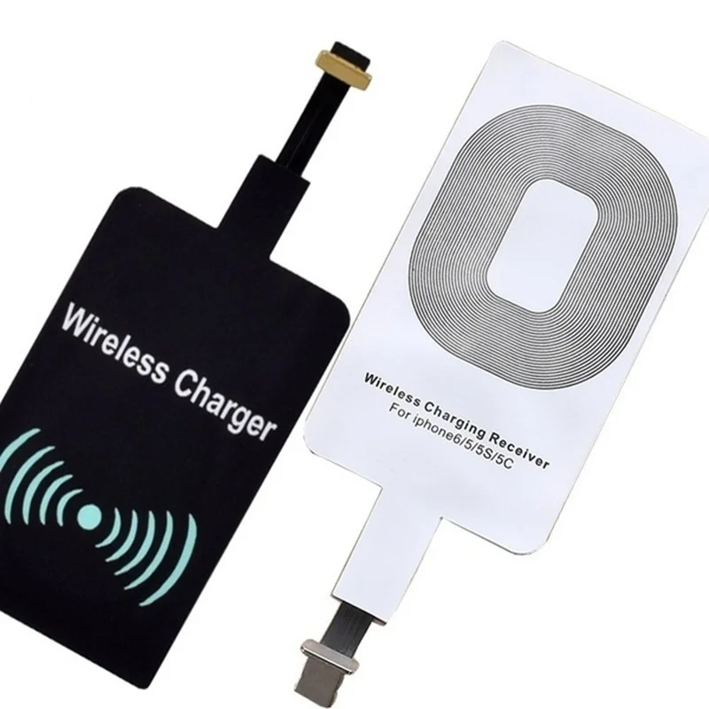 Qi Беспроводное зарядное устройство приемник Micro Usb Ios катушка для Samsung Note 3 4 5 S4 S5