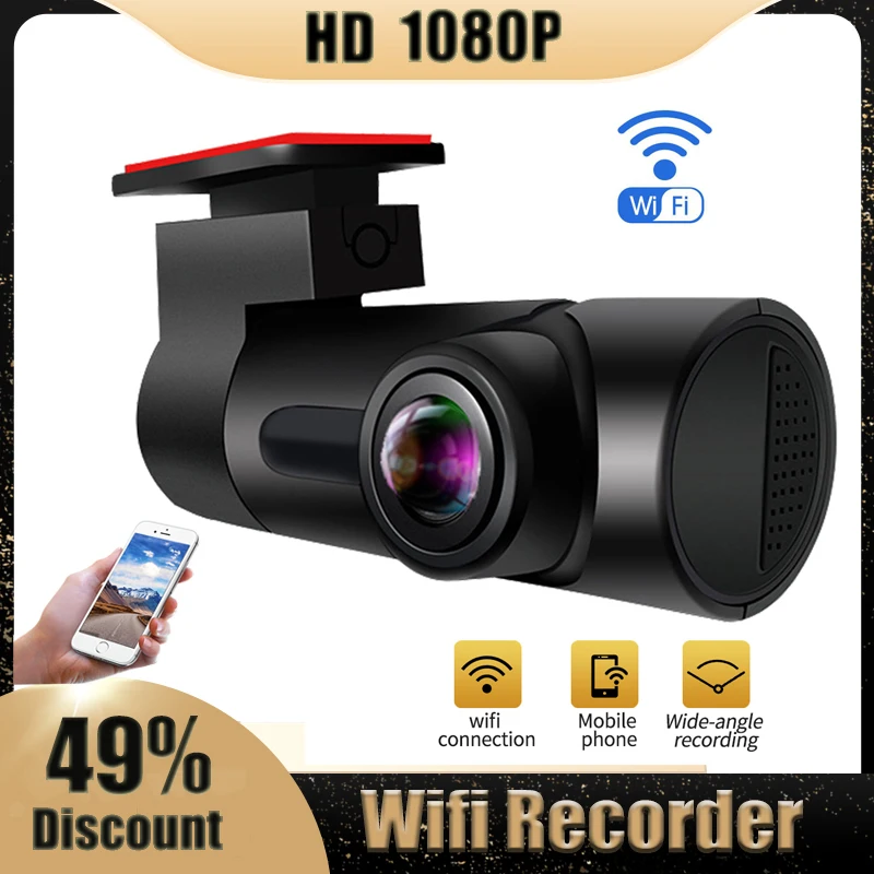Видеорегистраторы для автомобилей Wi Fi мини Скрытая Камера Dashcam Full HD 1080P