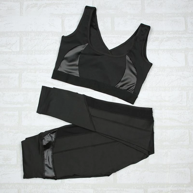 Комплект NORMOV женский из двух предметов пикантный кожаный лоскутный комплект с