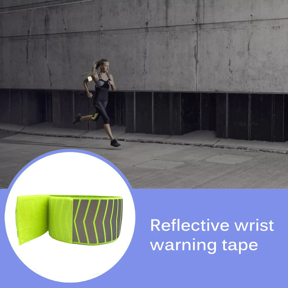 

Reflective Wrist Band Easy Wearing Safety Reflective Arm Wrist Band Belt Strap Sports Night Running Cycling Reflective Arm Band