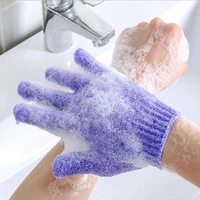 new for peeling exfoliating mitt glove for shower scrub gloves resistance body massage sponge wash skin moisturizing spa foam